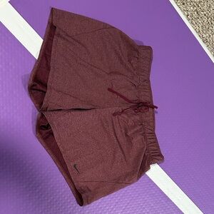 Nike Women's Burgundy Athletic Shorts